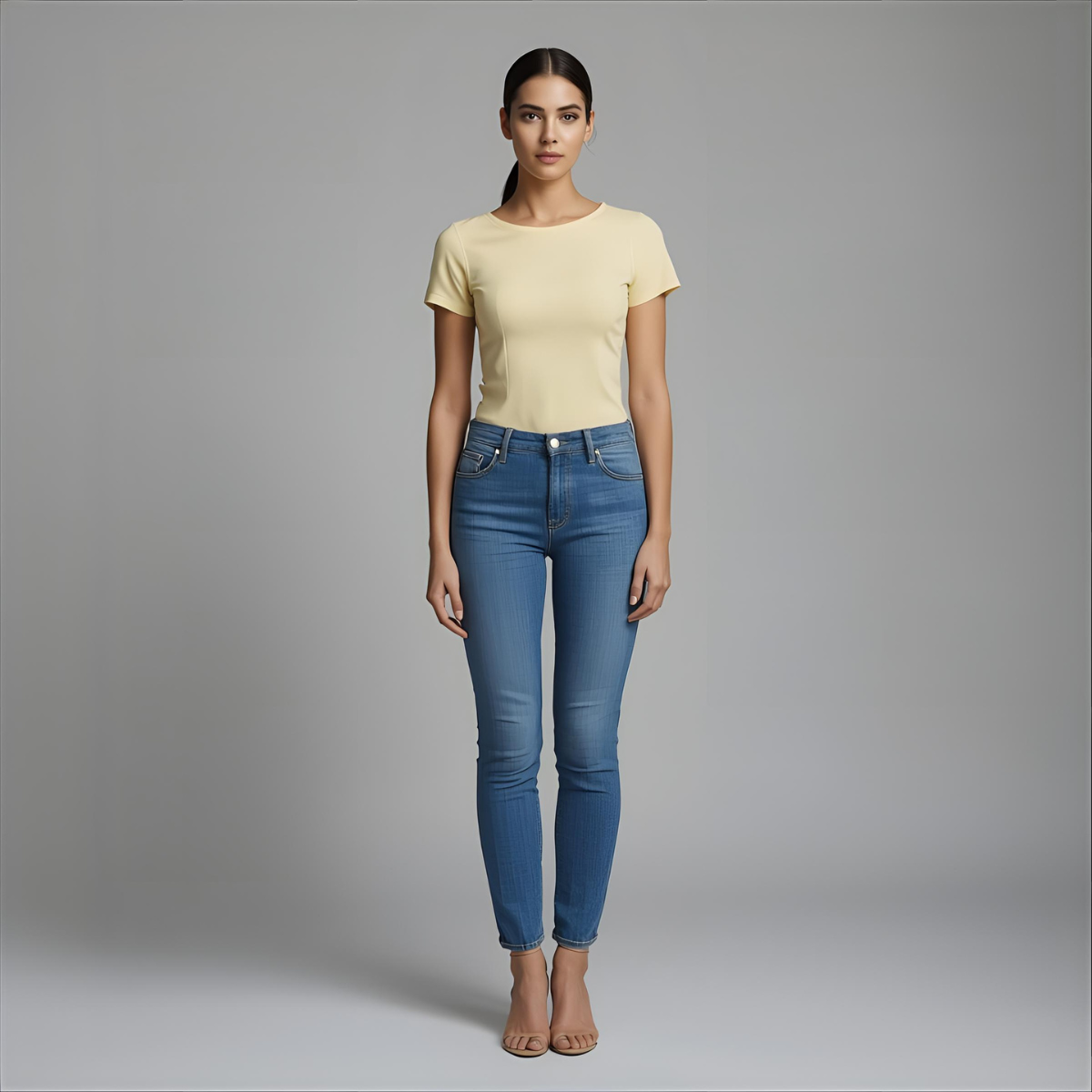 SOLÉO | Gelbes Stylisches Modernes T-Shirt